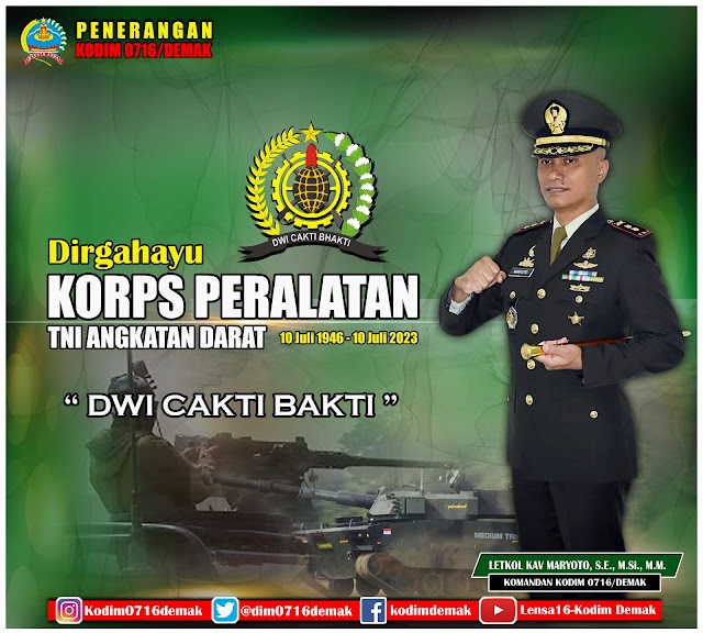 DIRGAHAYU KORP PERALATAN TNI ANGKATAN DARAT