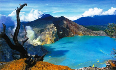 Gambar Pemandangan Alam Indonesia Gunung Ijen Banyuwangi-Kawah Gunung Ijen