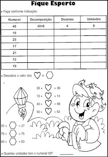 Atividades de matemática 1 ano ensino fundamental