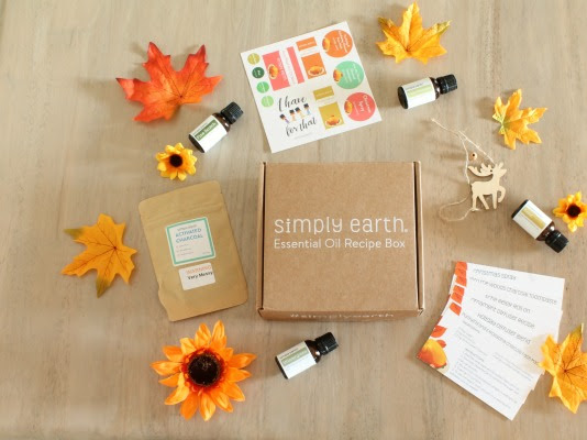 Simply Earth November Essential Oil Recipe Box + Coupon