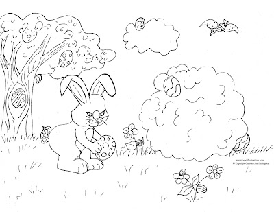 easter bunnies to color. find the Easter Bunny#39;s 12