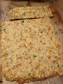 Quinoa breadsticks cooked