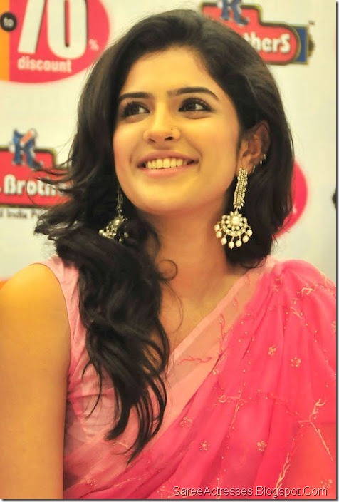Deeksha Seth Sexy Photos in Pink Saree 6