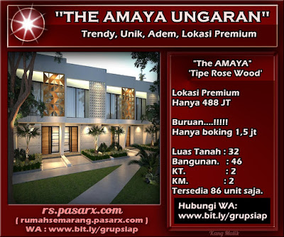 Jual rumah: THE AMAYA UNGARAN Semarang Tipe Rose Wood 