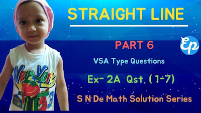 Straight Line | Part-6 |Ex-2A