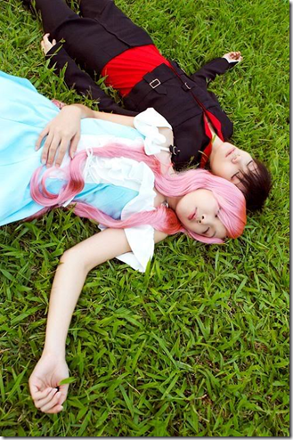 gundam seed destiny cosplay - kira yaamto and lacus clyne