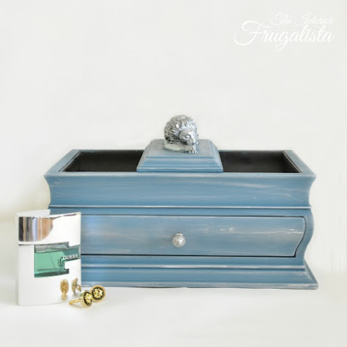 Masculine Vintage Jewelry or Accessory Chest Makeover
