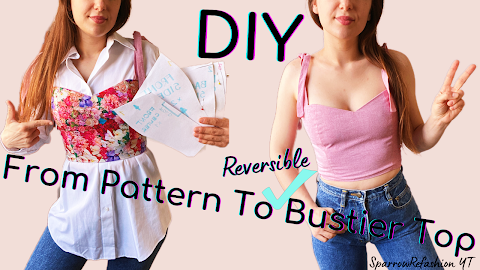 How to sew a bustier top Easy Bustier sewing tutorial 🌿