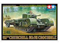 Tamiya 1/48 CHURCHILL Mk.VII CROCODILE (32594) English Color Guide & Paint Conversion Chart　