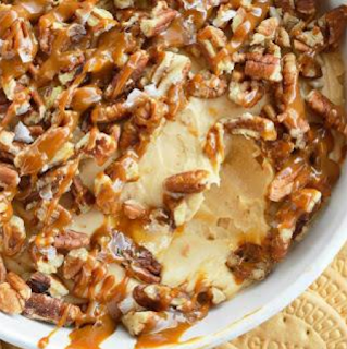 Salted Caramel Pecan Cheesecake Dip 