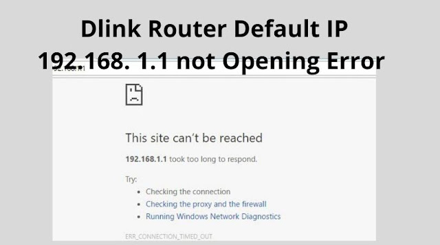 Dlink router default IP 192.168.0.1 not opening error