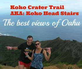Koko head trail stairs in Oahu Hawaii