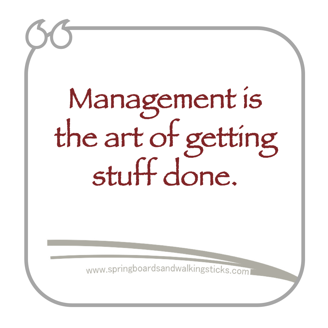 management, doers