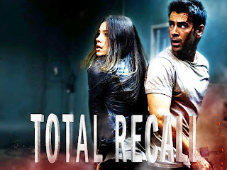 Total Recall Jessica Biel and Colin Farrell Poster HD Wallpaper