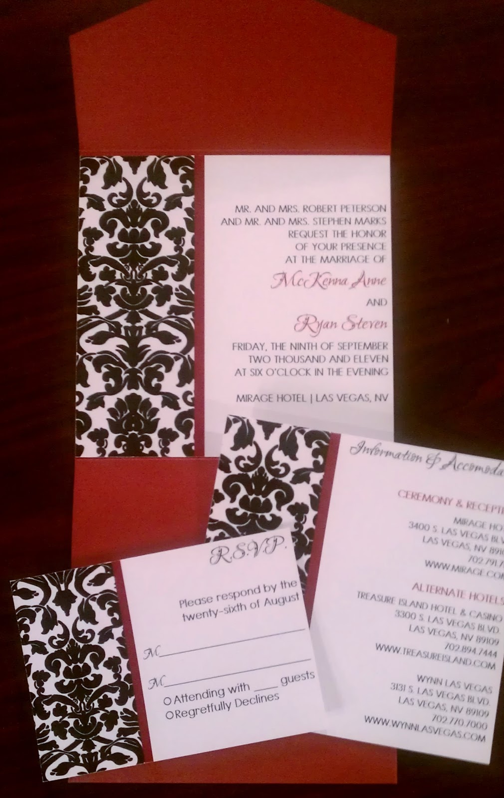 diy wedding invitation