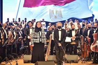 وزيرة التضامن الاجتماعي تشهد احتفال "كورال أطفال مصر"ومسرحية حتحور في الدبخانة