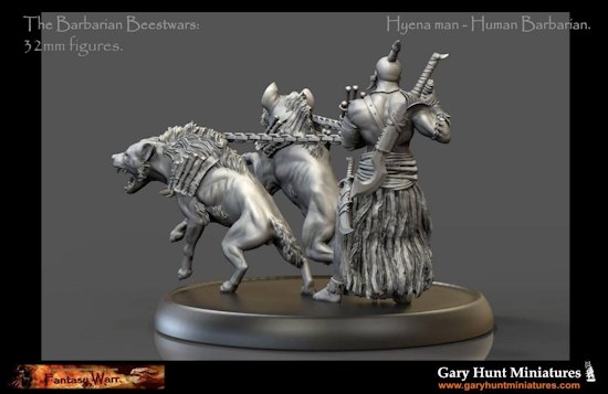 Gary Hunt Miniatures: The Barbarian Beestwars Hyena Man