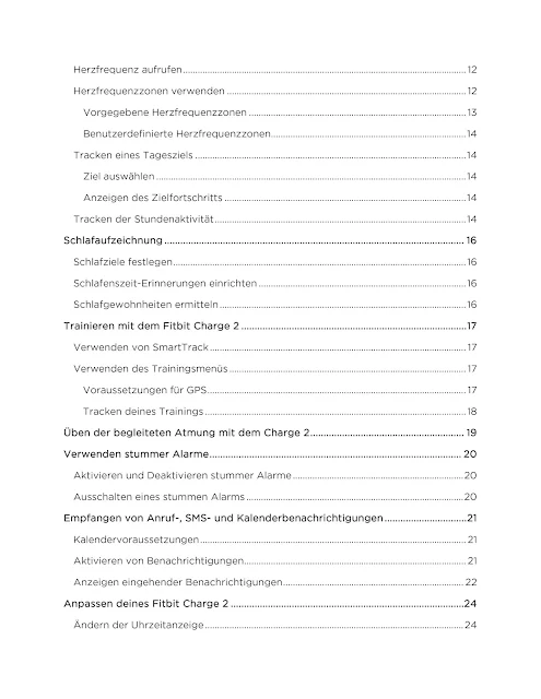 Bedienungsanleitung Handbuch Fitbit Charge 2
