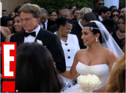 Kim Kardashian getting Married in her Bridal look Wedding makeup