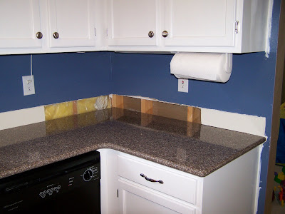 Tumbled Travertine Tile Backsplash