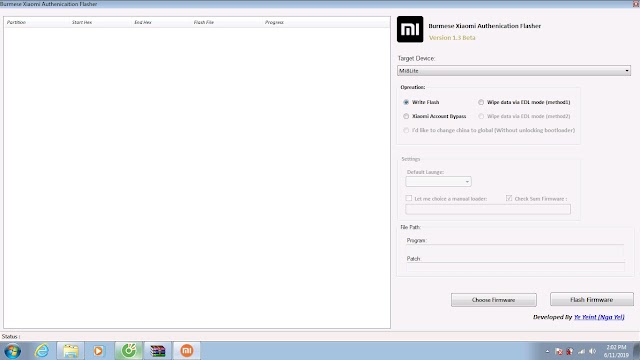 burmese xiaomi authentication flasher