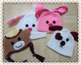free crochet cap pattern, cute animal cap crochet free pattern