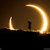  A supertelephoto lens allowed Colleen Pinski to capture this image of an annual solar eclipse.