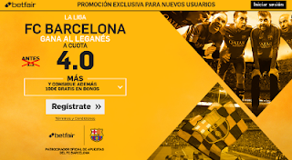 betfair supercuota 4 Barcelona gana Leganes Liga 19 febrero