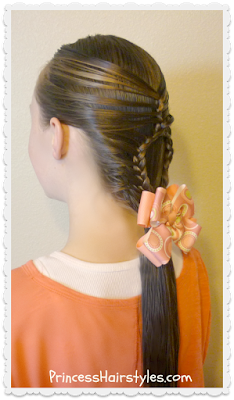 Teardrop mermaid braid hairstyle, video tutorial