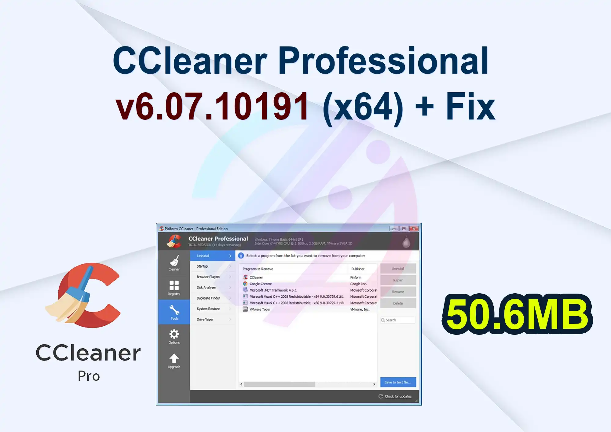 CCleaner Professional v6.07.10191 (x64) + Fix