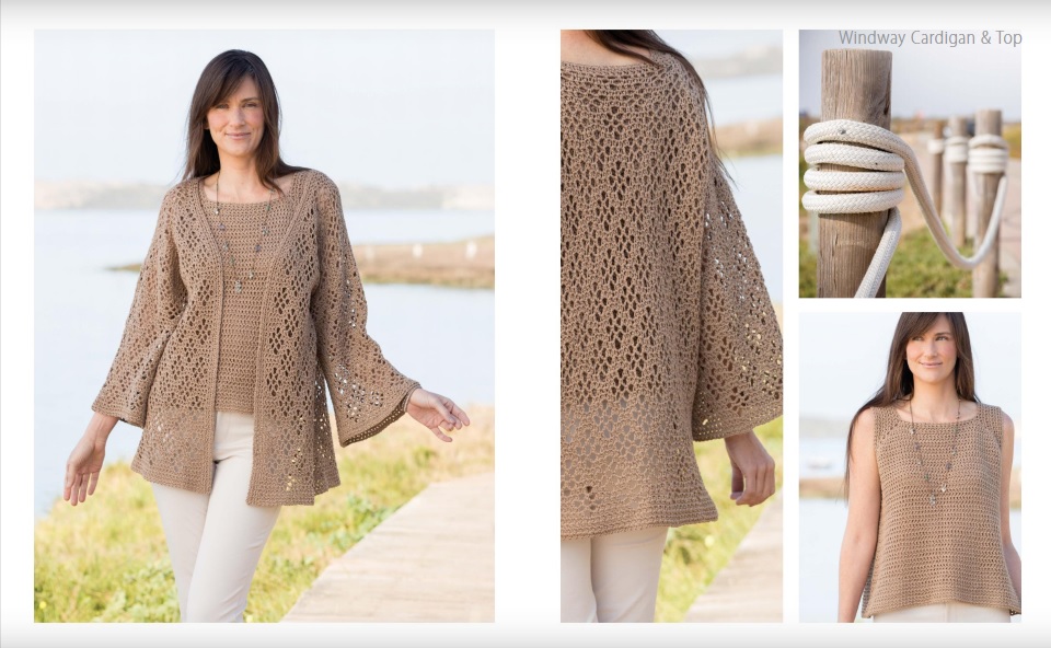 Windway Cardigan and Matching Top Crochet Pattern