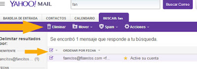 eliminar un correo yahoo