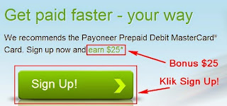 Cara Mendapatkan Kartu Kredit Gratis dari Payoneer