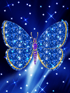 Blue butterfly download Free Animations for mobile