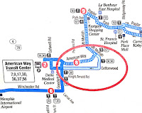 Graphic of MATA route 69 Map