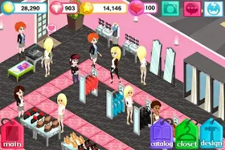 Screenshots of the Fashion Story Pink Punk for Android tablet, phone.