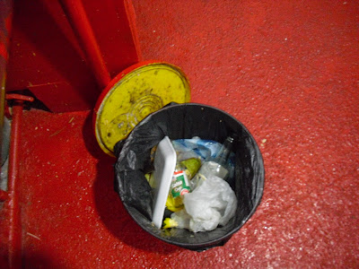 Small steps to a cleaner, greener Bogotá? A standard household bin in a Bogotá house - everything lumped in together.