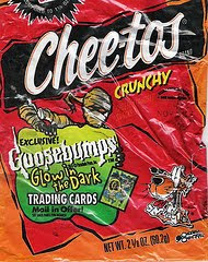 Chester Cheetah finds the kids' horror franchise Goosebumps to be frightening? Chester Cheetah is such a pussy.