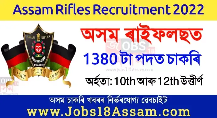 Assam Rifles Technical & Tradesman Recruitment 2022 – Total Posts 1380