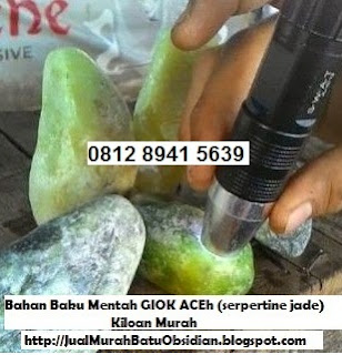 Jual(murah bahan mentah)khasiat manfaat batu black jade GIOK ACEH ASLI ORI