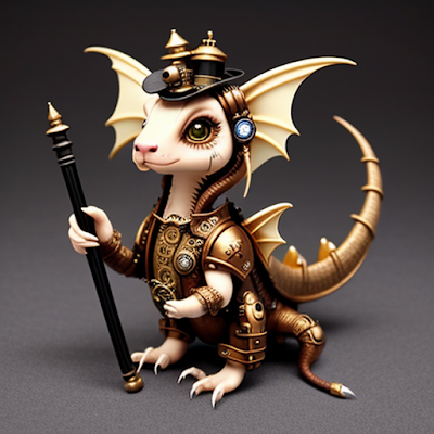 Steampunk Dragon Statue Miniature 3D amazingwallpapersa blogspot com (13)
