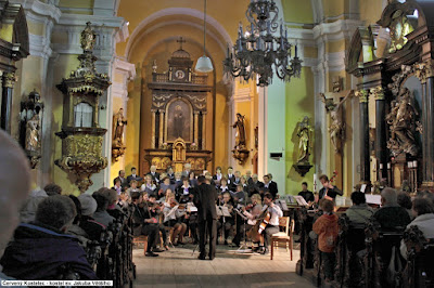 Interiér kostela sv. Jakuba Staršího v Červeném Kostelci