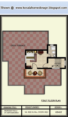 1500 Sq.Ft. Kerala Home First Floor