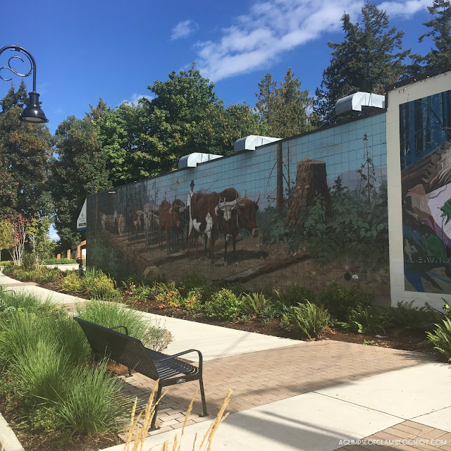 Wall Murals in Chemainus BC - Andrea Tiffany A Glimpse of Glam