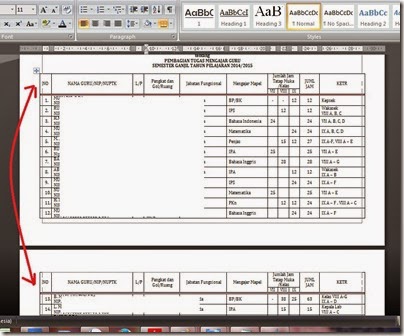 CARA MEMBUAT JUDUL TABEL DI WORD SECARA OTOMATIS ~ BLOG 