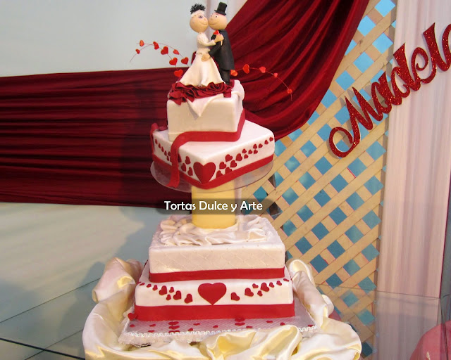 Torta Novios Locos Bodas Matrimonio dulce y arte