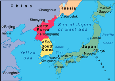 North Korea World Map
