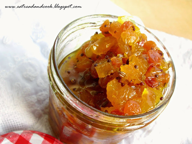 Authentic and traditional bengali pineapple chutney