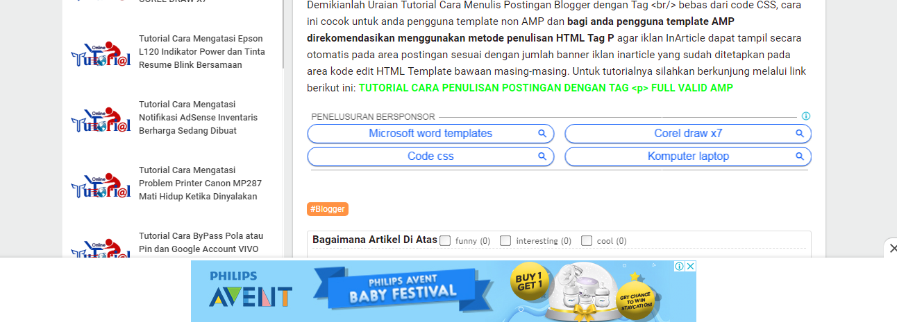 Mengubah Jumlah Unit Iklan Type Link Google AdSense