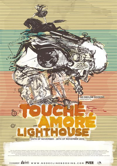 touche amore la dispute split. Touche Amore with Lighthouse